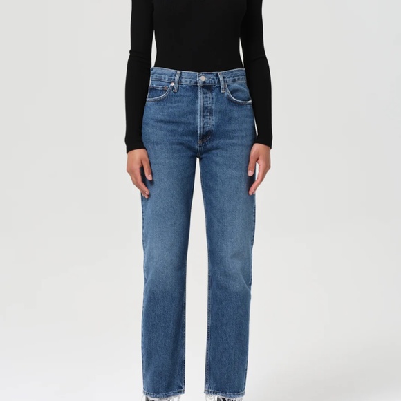 Agolde 90's Pinch Waist High Rise Straight Jean - Picture 1 of 3